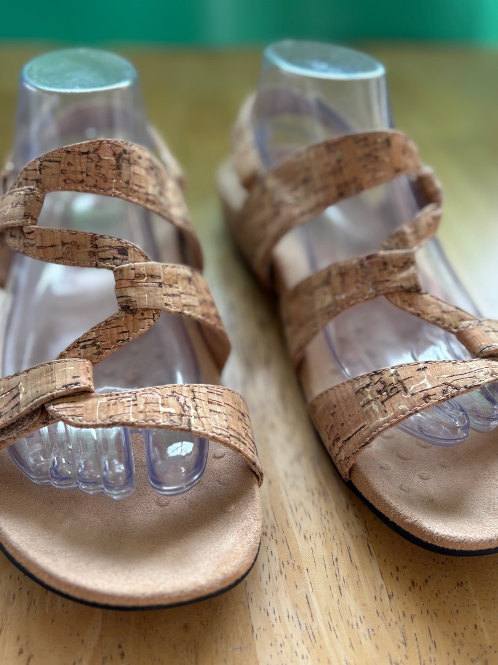 Bionic 342 Paros Cork-Strap Orthopedic Women’s Sandals in Natural Tan Eur 42